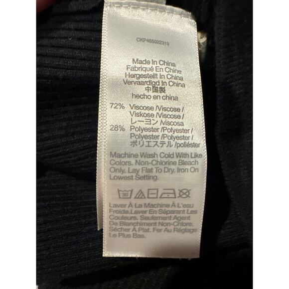 Madewell Dearing Square-Neck Crop Sweater Tank black size XL - Picture 12 of 12